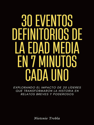 cover image of 30 Eventos Definitorios de la Edad Media en 7 Minutos Cada Uno